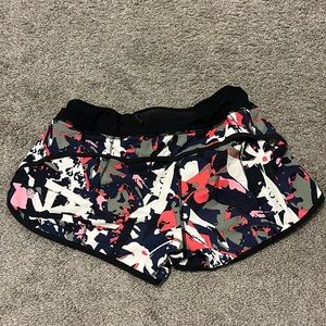 Lululemon speed up shorts size 8, 3 inch inseam
